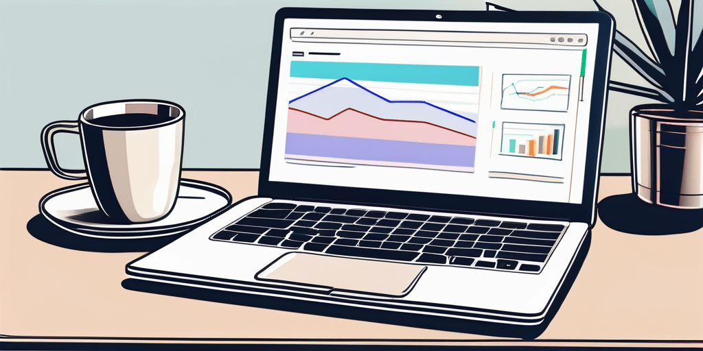 Laptop mit Google Ads, Kaffee und Notizbuch auf einem ordentlichen Schreibtisch für Neukundenstrategien.